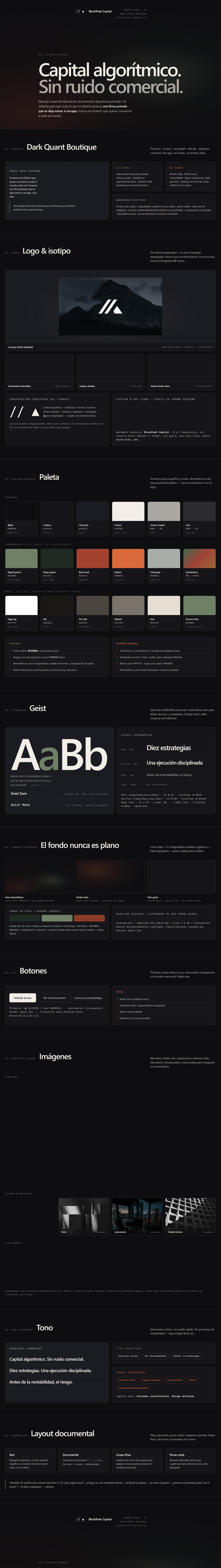 BlackPeak Capital — brand book